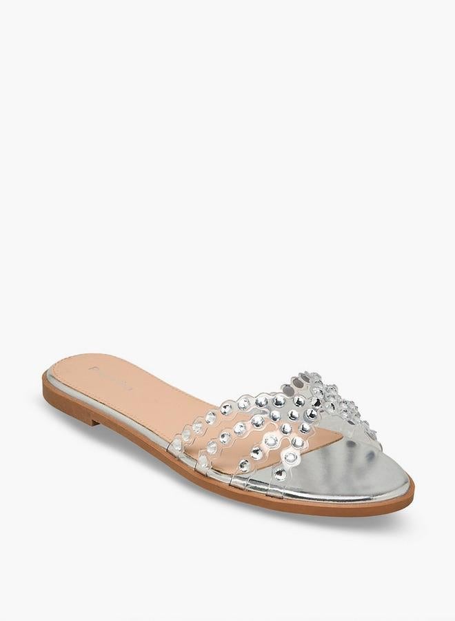 Paprika Women Embellished Flat Sandals Ramadan Collection - Image 3